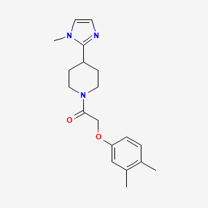 1-[(3,4-dimethylphenoxy)acetyl]-4-(1-methyl-1H-imidazol-2-yl)piperidine