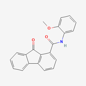 molecular formula C21H15NO3 B5593045 N-(2-甲氧基苯基)-9-氧代-9H-芴-1-甲酰胺 