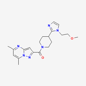 2-({4-[1-(2-methoxyethyl)-1H-imidazol-2-yl]piperidin-1-yl}carbonyl)-5,7-dimethylpyrazolo[1,5-a]pyrimidine