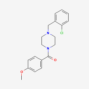 1-(2-chlorobenzyl)-4-(4-methoxybenzoyl)piperazine