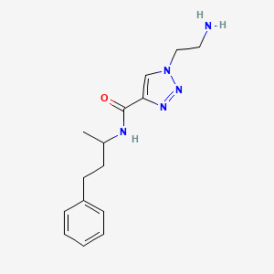 1-(2-aminoethyl)-N-(1-methyl-3-phenylpropyl)-1H-1,2,3-triazole-4-carboxamide