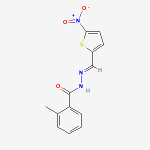 2-methyl-N'-[(5-nitro-2-thienyl)methylene]benzohydrazide