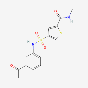 4-{[(3-acetylphenyl)amino]sulfonyl}-N-methyl-2-thiophenecarboxamide