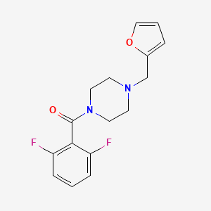 molecular formula C16H16F2N2O2 B5593193 1-(2,6-difluorobenzoyl)-4-(2-furylmethyl)piperazine 