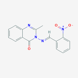 2-methyl-3-[(2-nitrobenzylidene)amino]-4(3H)-quinazolinone