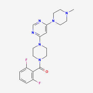 4-[4-(2,6-difluorobenzoyl)-1-piperazinyl]-6-(4-methyl-1-piperazinyl)pyrimidine