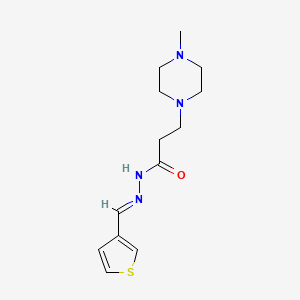 molecular formula C13H20N4OS B5593236 3-(4-methyl-1-piperazinyl)-N'-(3-thienylmethylene)propanohydrazide 