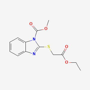 methyl 2-[(2-ethoxy-2-oxoethyl)thio]-1H-benzimidazole-1-carboxylate