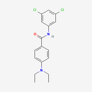 molecular formula C17H18Cl2N2O B5593321 N-(3,5-dichlorophenyl)-4-(diethylamino)benzamide 