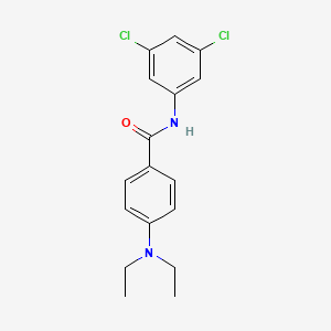 molecular formula C17H18Cl2N2O B5593321 N-(3,5-二氯苯基)-4-(二乙氨基)苯甲酰胺 