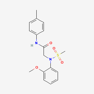 N~2~-(2-methoxyphenyl)-N~1~-(4-methylphenyl)-N~2~-(methylsulfonyl)glycinamide