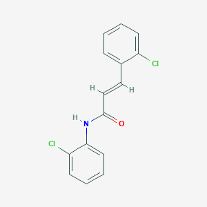 molecular formula C15H11Cl2NO B5593381 N,3-bis(2-chlorophenyl)acrylamide 