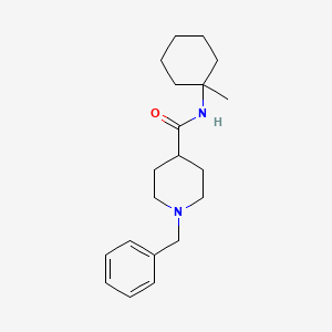 molecular formula C20H30N2O B5593430 1-benzyl-N-(1-methylcyclohexyl)-4-piperidinecarboxamide 