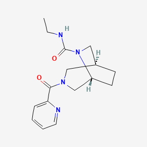 (1S*,5R*)-N-ethyl-3-(2-pyridinylcarbonyl)-3,6-diazabicyclo[3.2.2]nonane-6-carboxamide