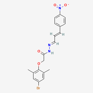 2-(4-bromo-2,6-dimethylphenoxy)-N'-[3-(4-nitrophenyl)-2-propen-1-ylidene]acetohydrazide