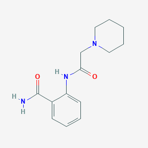 2-[(1-piperidinylacetyl)amino]benzamide