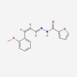 molecular formula C15H14N2O3 B5593606 N'-[3-(2-methoxyphenyl)-2-propen-1-ylidene]-2-furohydrazide 