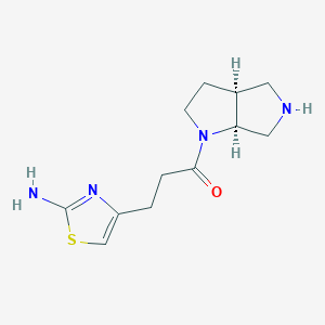 4-{3-[rel-(3aS,6aS)-hexahydropyrrolo[3,4-b]pyrrol-1(2H)-yl]-3-oxopropyl}-1,3-thiazol-2-amine dihydrochloride