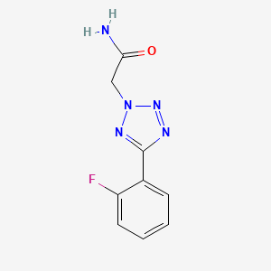 molecular formula C9H8FN5O B5593623 2-[5-(2-fluorophenyl)-2H-tetrazol-2-yl]acetamide 