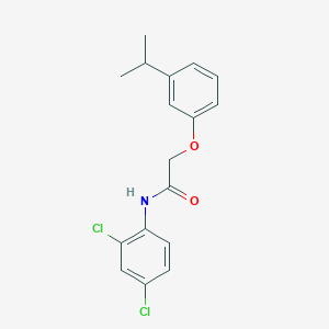 molecular formula C17H17Cl2NO2 B5593648 N-(2,4-dichlorophenyl)-2-(3-isopropylphenoxy)acetamide 