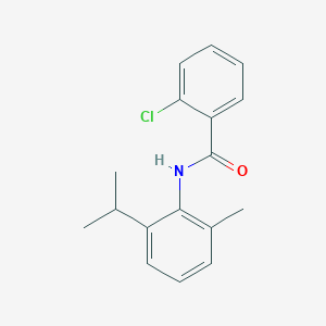 molecular formula C17H18ClNO B5593656 2-chloro-N-(2-isopropyl-6-methylphenyl)benzamide 
