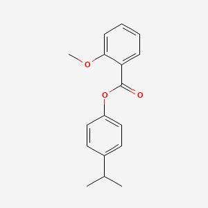 molecular formula C17H18O3 B5593682 4-isopropylphenyl 2-methoxybenzoate 