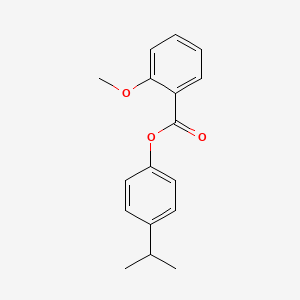 molecular formula C17H18O3 B5593682 2-甲氧基苯甲酸4-异丙苯酯 