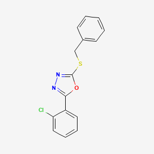 2-(benzylthio)-5-(2-chlorophenyl)-1,3,4-oxadiazole