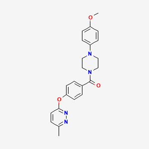 3-(4-{[4-(4-methoxyphenyl)-1-piperazinyl]carbonyl}phenoxy)-6-methylpyridazine