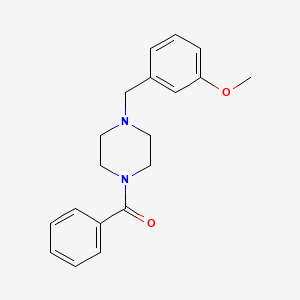 molecular formula C19H22N2O2 B5593734 1-benzoyl-4-(3-methoxybenzyl)piperazine 