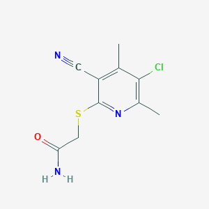 2-[(5-chloro-3-cyano-4,6-dimethylpyridin-2-yl)thio]acetamide