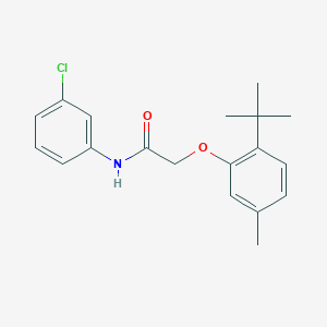 2-(2-tert-butyl-5-methylphenoxy)-N-(3-chlorophenyl)acetamide