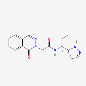 2-(4-methyl-1-oxo-2(1H)-phthalazinyl)-N-[1-(1-methyl-1H-pyrazol-5-yl)propyl]acetamide