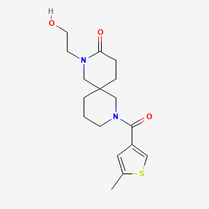 2-(2-hydroxyethyl)-8-[(5-methyl-3-thienyl)carbonyl]-2,8-diazaspiro[5.5]undecan-3-one