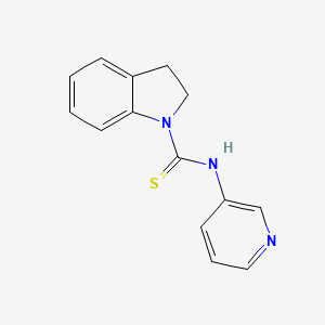molecular formula C14H13N3S B5593805 N-3-pyridinyl-1-indolinecarbothioamide 