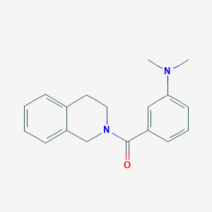 molecular formula C18H20N2O B5593806 3-(3,4-dihydro-2(1H)-isoquinolinylcarbonyl)-N,N-dimethylaniline 