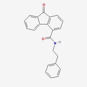 9-oxo-N-(2-phenylethyl)-9H-fluorene-4-carboxamide