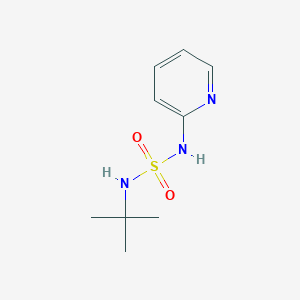 molecular formula C9H15N3O2S B5593885 N-(tert-butyl)-N'-2-pyridinylsulfamide 