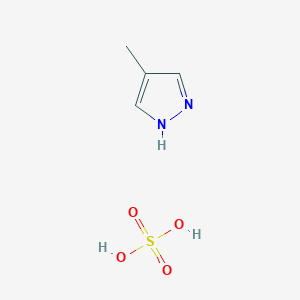 molecular formula C4H8N2O4S B055939 Fomepizole sulfate CAS No. 123799-93-9