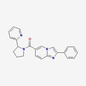 2-phenyl-6-[(2-pyridin-2-ylpyrrolidin-1-yl)carbonyl]imidazo[1,2-a]pyridine