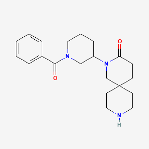 molecular formula C21H29N3O2 B5593915 2-(1-benzoyl-3-piperidinyl)-2,9-diazaspiro[5.5]undecan-3-one hydrochloride 