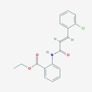 ethyl 2-{[3-(2-chlorophenyl)acryloyl]amino}benzoate