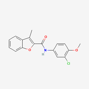 N-(3-chloro-4-methoxyphenyl)-3-methyl-1-benzofuran-2-carboxamide