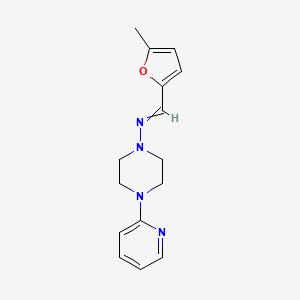 N-[(5-methyl-2-furyl)methylene]-4-(2-pyridinyl)-1-piperazinamine