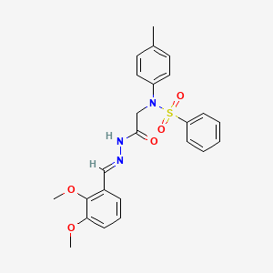 N-{2-[2-(2,3-dimethoxybenzylidene)hydrazino]-2-oxoethyl}-N-(4-methylphenyl)benzenesulfonamide