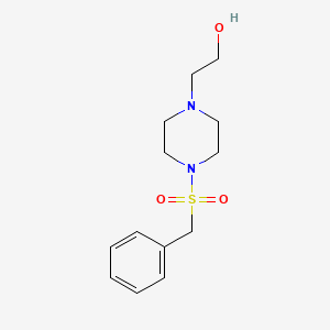 molecular formula C13H20N2O3S B5593963 2-[4-(benzylsulfonyl)-1-piperazinyl]ethanol 