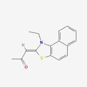 B5593964 1-(1-ethylnaphtho[1,2-d][1,3]thiazol-2(1H)-ylidene)acetone CAS No. 63123-29-5