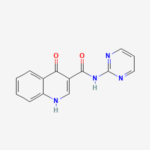 molecular formula C14H10N4O2 B5593982 4-hydroxy-N-2-pyrimidinyl-3-quinolinecarboxamide 