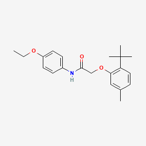 2-(2-tert-butyl-5-methylphenoxy)-N-(4-ethoxyphenyl)acetamide