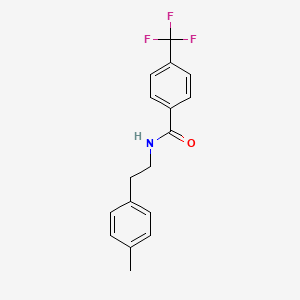molecular formula C17H16F3NO B5594032 N-[2-(4-methylphenyl)ethyl]-4-(trifluoromethyl)benzamide 